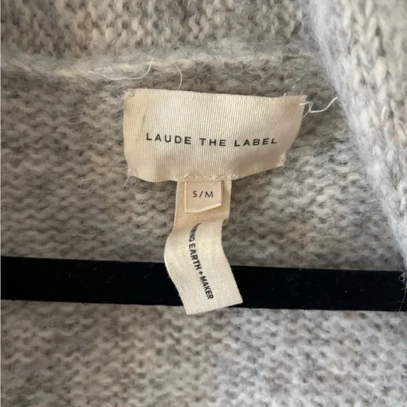 LAUDE THE LABEL HEIRLOOM SWEATER COAT s/m - Picture 5 of 6